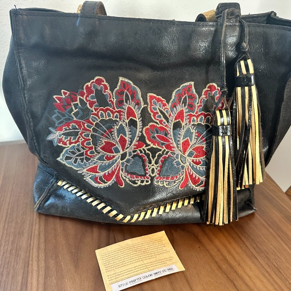 Patricia Nash-Toscano North Provencal Embroidery Flowers Purse Bag Tote